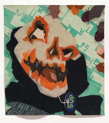 Philip Trusttum SUP 10 Aug 2015. Acrylic and marker on canvas. Collection of Christchurch Art Gallery Te Puna o Waiwhetū, gift of the artist 2018