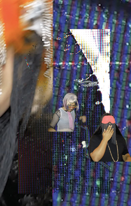 Laura Duffy !ERROR! (still) 2020. Multi-channel digital video installation. Courtesy of the artist. Soundtrack by Strange Stains. Commissioned by Enjoy Contemporary Art Space