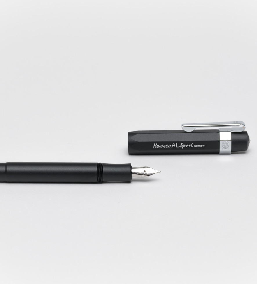 Fountain Pen - Black AL Medium Nib