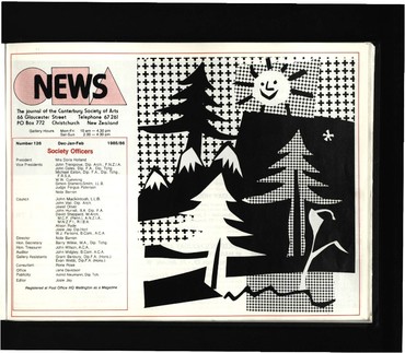 Canterbury Society of Arts News, number 126, December/January/February 1985/6