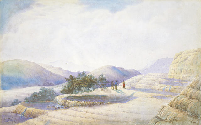 Te Tarata, The White Terraces, 1872