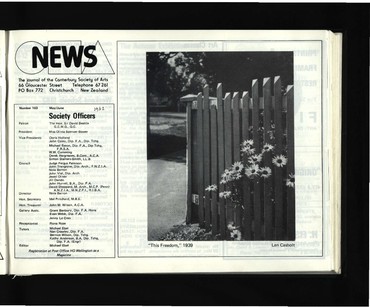 Canterbury Society of Arts News, number 103, May/June [1982]