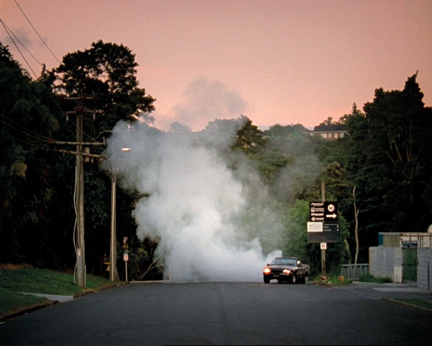 Steve Carr Burn Out 2009. 16mm film transferred to digital video (4min 53 sec). Collection of Christchurch Art Gallery Te Puna o Waiwhetū, gift of the Friends of Christchurch Art Gallery 2016