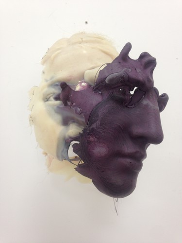 Jin Shan detail of Self-Doubt 2014. Plastic. Photo: Sophie McKinnon from a studio visit in Shanghai  