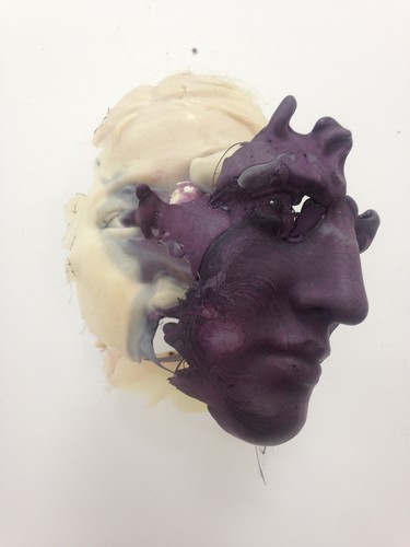 Jin Shan detail of Self-Doubt 2014. Plastic. Photo: Sophie McKinnon from a studio visit in Shanghai