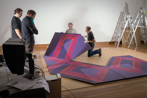 Michael Eaton Untitled mural 1974. Acrylic on board. Collection of Christchurch Art Gallery Te Puna o waiwhetū, gifted to the Gallery by Orica Chemnet, New Zealand Ltd, 2011
