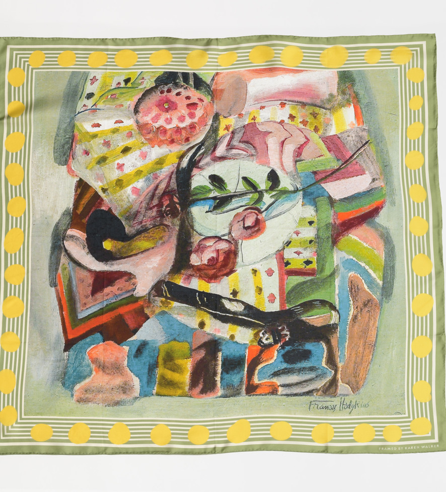 Silk Scarf: Self Portrait: Still Life