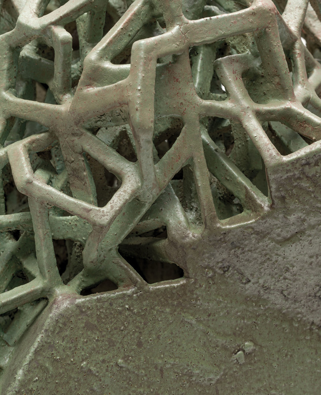 Cheryl Lucas Subterfuge 9 (detail) 2022. Ceramic. Courtesy of The National and McLeavey Gallery