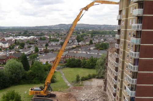 Nikau demolition machine at work in the UK