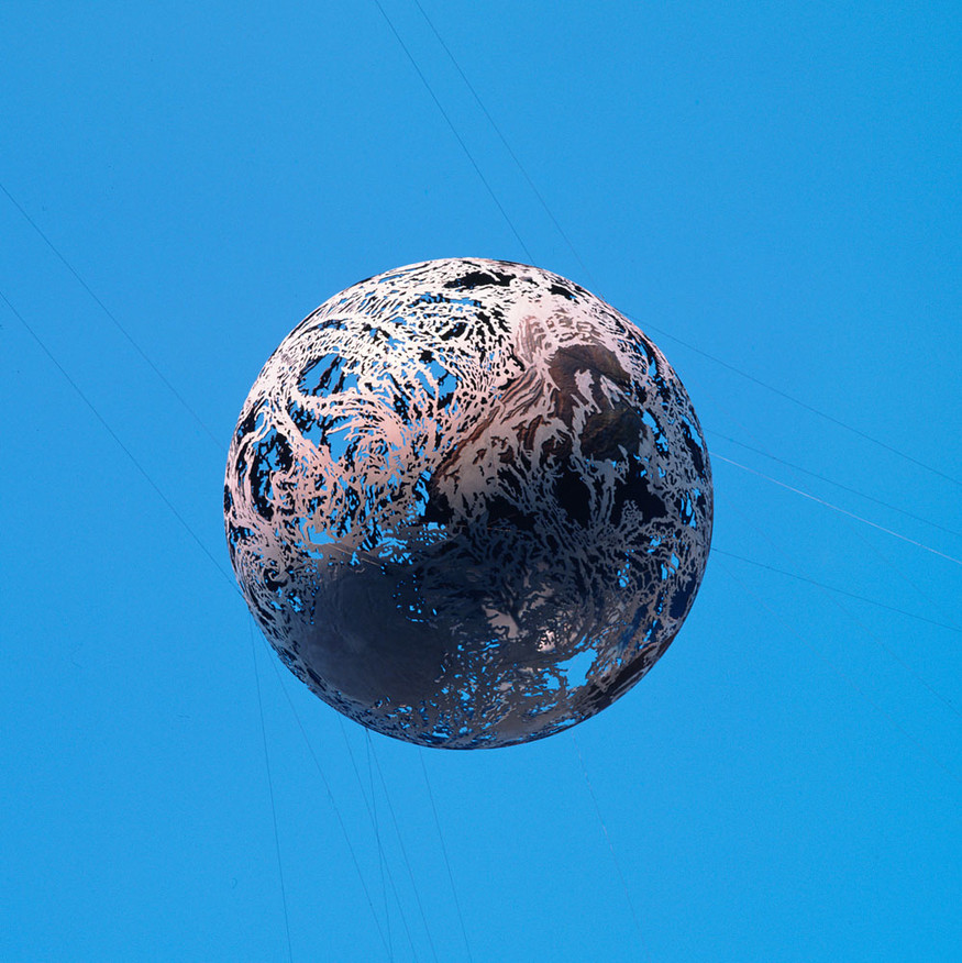 Neil Dawson Globe 1989. Musee National d'Art Moderne, Paris, France. Photo: Bill Nichol