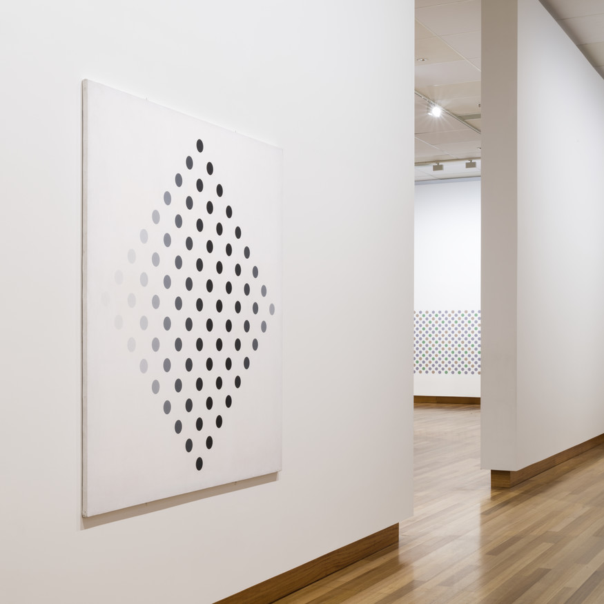 Installation view of Bridget Riley: Cosmos, 3 June – 12 November 2017. Christchurch Art Gallery Te Puna o Waiwhetū. © Bridget Riley 2017. All rights reserved