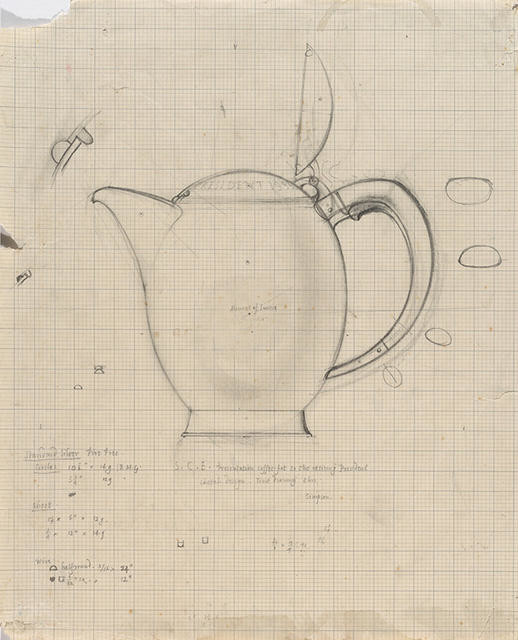 Working drawing for Coffee Pot