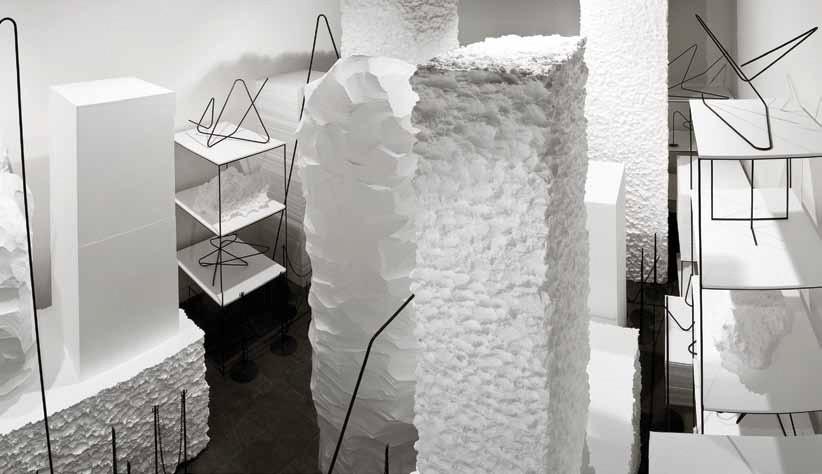 Peter Robinson Cache (detail) 2011. polystyrene, steel. Courtesy the artist and sue Crockford Gallery, Auckland