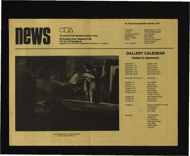 Canterbury Society of Arts News, number 69, September/October 1976