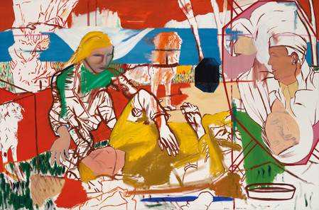 Jeffrey Harris Call It a Loan 1981. Oil on canvas. Collection of Christchurch Art Gallery Te Puna o Waiwhetū, gift of Patricia Bosshard-Browne, 2019