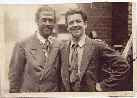 Ronald Ossory Dunlop (left) and Clifford Hooper Rowe (right). Kindly supplied by the Cliff Rowe Estate and reproduced with permission.