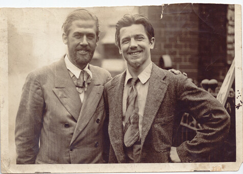 Ronald Ossory Dunlop (left) and Clifford Hooper Rowe (right). Kindly supplied by the Cliff Rowe Estate and reproduced with permission.
