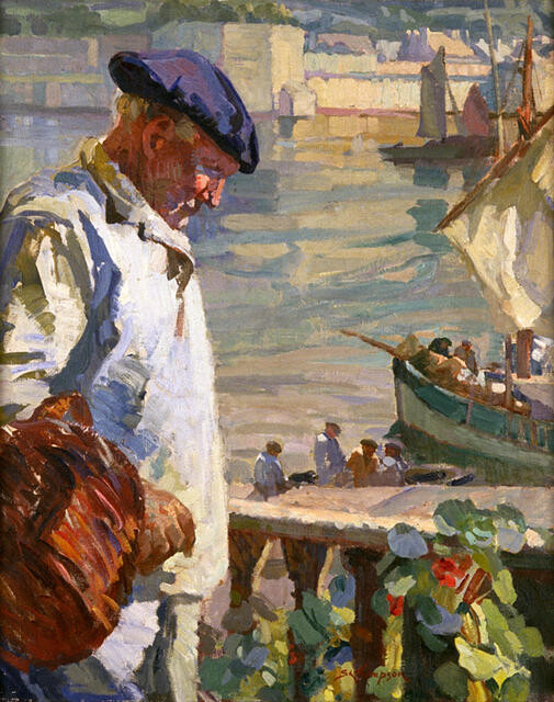 A Breton Fisherman And His Balcony, Concarneau