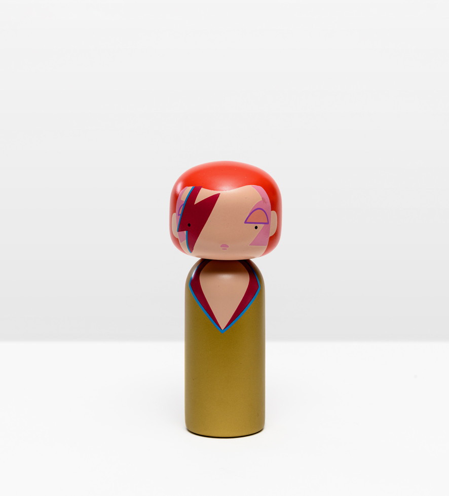 David Bowie Aladdin Sane Kokeshi SOLD OUT