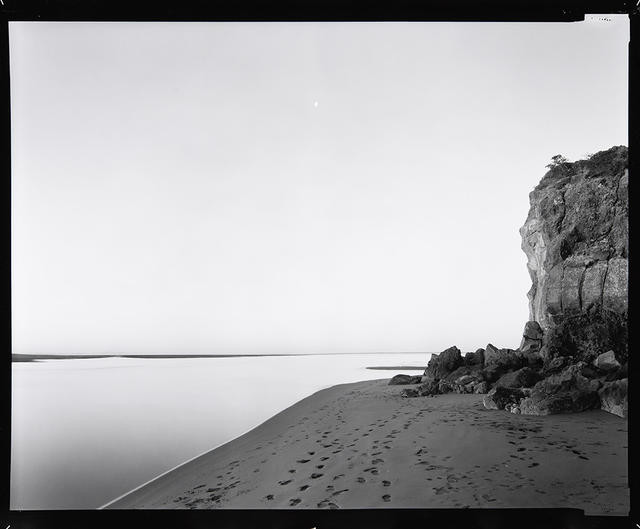 Rapanui [Shag Rock], Opawaho/Heathcote and Otakaro/Avon River Estuary, severely damaged in the earthquake of 22 Feb 2011. Photograph taken 25 August 1988, printed 2011.