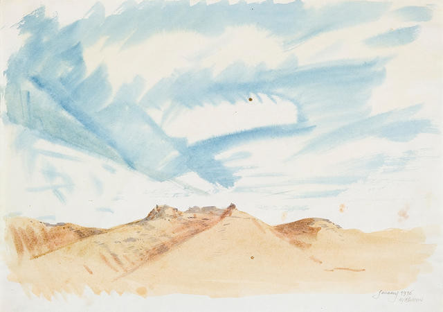 Study For ‘Te Tihi O Kahukura And Sky’ Series January 1976