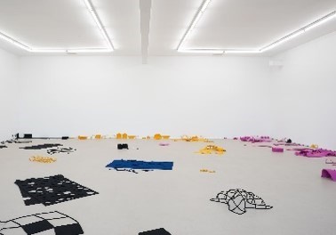 Peter Robinson Die Cuts and Derivations 2015. Cut wool felt. Private collection. Image courtesy of the artist and Coastal Signs.