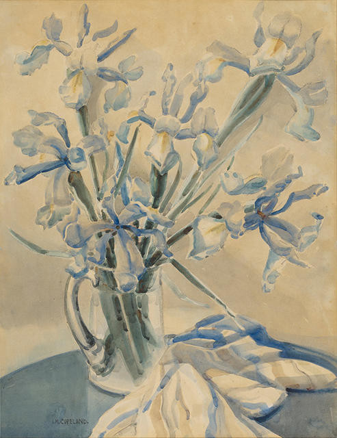 Irises in a vase