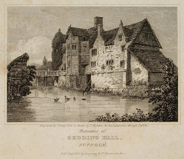 Remains of Gedding Hall, Suffolk